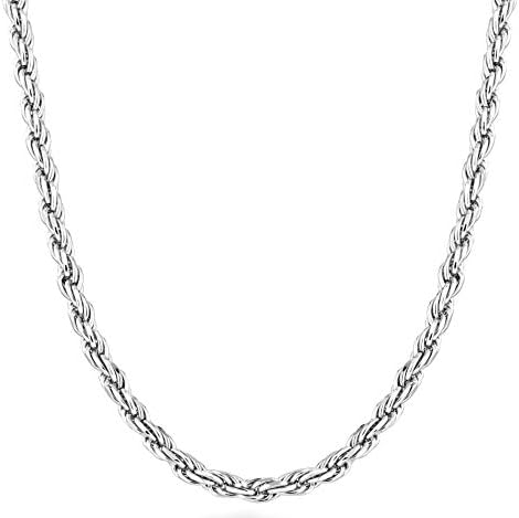 Miabella Solid 925 Sterling Silver Italian 3mm Thick Square Link